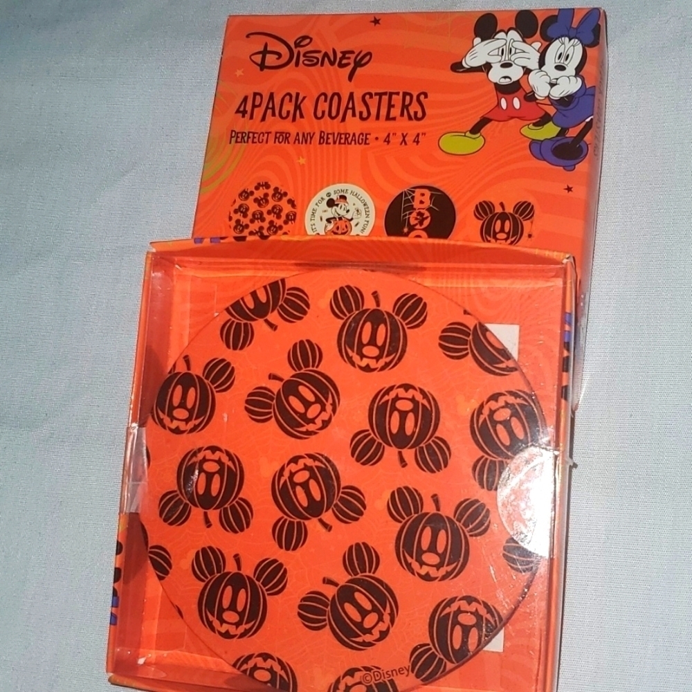 Disney 8pk Mickey Halloween Cork Coasters